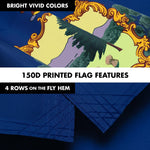 Load image into Gallery viewer, G128 Combo Pack: 6 Ft Tangle Free Aluminum Spinning Flagpole (Black) &amp; Vermont VT State Flag 3x5 Ft, LiteWeave Pro Series Printed 300D Polyester  Pole with Flag Included