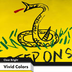 Load image into Gallery viewer, Combo Pack: USA American Flag &amp; No Step On Snek Flag 3x5 FT Printed 150D Polyester