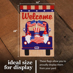 Load image into Gallery viewer, Combo Pack Garden Flag Stand Black 36x16 in and Garden Flag 12x18 in Patriotic