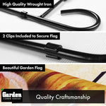 Load image into Gallery viewer, G128 Combo Pack: Garden Flag Stand Black 36x16 Inch &amp; Garden Flag Joyful Thankful Blessed Three Pumpkins 12x18 Inch