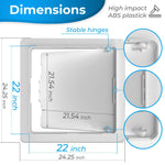 Load image into Gallery viewer, Access Panel for Drywall 22x22 inch Wall Hole Cover Access Door White Plastic