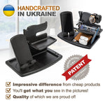 Load image into Gallery viewer, Phone Docking Station Ash Wood with Rotating Swivel Wallet Keys Watch Organizer