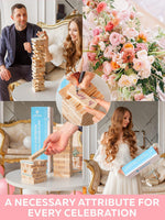 Load image into Gallery viewer, Wedding Guest Book Alternative 75 pcs Wooden Block Guest Book for Sign
