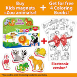 Load image into Gallery viewer, 27 Fridge Magnets for Toddlers 13 years  Zoo Animals Foam Magnets for Kids