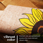 Load image into Gallery viewer, G128 Garden Flag Welcome Gnome Sunflower Car  12x18 Inch  Printed Burlap Polyester  Everyday Decoration
