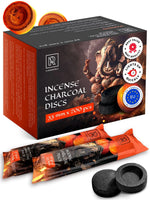 Load image into Gallery viewer, 200 pcs Charcoal Tablets for Incense – Quick Light Charcoal Tablets (20 roll)