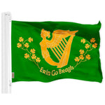 Load image into Gallery viewer, G128 Combo Pack: American USA Flag 3x5 Ft &amp; Erin Go Bragh Flag 3x5 Ft, Both Printed 150D Polyester, Indoor/Outdoor, Brass Grommets
