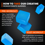 Load image into Gallery viewer, Creatine Monohydrate Gummies 8500mg Complex for Men &amp; Women, Preworkout Gummy