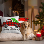 Load image into Gallery viewer, G128 Christmas Decoration Farmhouse Pine Spruce Waterproof Throw Pillow Covers  18 x 18 in  Set of 4, Beautiful Cushion Covers for Christmas Sofa Couch Decoration