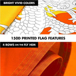 Load image into Gallery viewer, G128 Combo Pack: 6 Ft Tangle Free Spinning Flagpole (White) &amp; Bhutan Flag 3x5 Ft Printed 150D Polyester, Brass Grommets (Flag Included) Aluminum Flag Pole