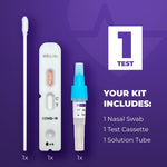Load image into Gallery viewer, 1 Pack  WELLlife COVID19 at Home Self Test  Results in 10 Minutes, FDA Authorized COVID Home Test, with Noninvasive Nasal Swab, Easy to Use &amp; No Discomfort