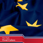 Load image into Gallery viewer, Alaska AK State Flag 3x5 Ft 2Pack 150D Printed Polyester By G128