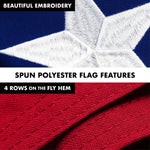 Load image into Gallery viewer, G128 Combo Pack: 6 Ft Tangle Free Spinning Flagpole (Silver) &amp; North Carolina Flag 3x5 Ft Embroidered 220GSM Spun Polyester, Brass Grommets (Flag Included) Aluminum Flag Pole