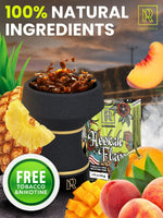 Load image into Gallery viewer, Small Fruit Hookah Flavors Set   3 x 50g non tobacco hookah flavor for your Hookah Bowl (Tropical fruit mix   Peach   Mango) Hookah Bundle Pack of 3   Try these Tobacco Free Shisha
