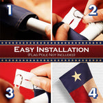 Load image into Gallery viewer, G128 10 Pack: Texas TeaStained Flag  1x1.5 Ft  ToughWeave Pro Series Pole Sleeve Embroidered 420D Polyester  Embroidered Design, Indoor/Outdoor, High Quality, NO Flagpole Included