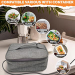 Load image into Gallery viewer, Insulated Lunch Bag Small Lunch Box for Women Men 3.5 x 7.09 x 5.12 inch with Heat Resistant 3 Layers Fabric Thermo Reflective Lining Keeps Food Warm for 4 to 6 Hours Designed for Work or Travel