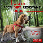 Load image into Gallery viewer, Waterproof Dog Harness Adjustable Dog Harness for Large Dogs Small and Medium Dogs Heavy Duty Dog Harness with Durable Metal Clasp and QR Dog Tag Boy &amp; Girl Dog Harness Red (20 32in)