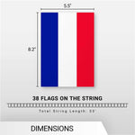 Load image into Gallery viewer, G128 Netherlands Dutch Bunting Banner  Flag 8.2 x 5.5 Inch, Full String 33 Feet  Printed 150D Polyester, Decorations For Bar, School, Festival Events Celebration