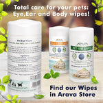 Load image into Gallery viewer, Pet Eye Wipes for Dogs Cats Puppies &amp; Kittens 100 Count Medicated Removes Dirt