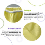 Load image into Gallery viewer, Disposable Shoe Covers Knee Length 20 Pack Yellow Surgical Boot Covers Disposable PP PE 82 GSM Waterproof Shoe Booties Disposable Boot Covers with Fixation Ties Elastic Band