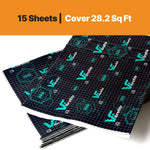 Load image into Gallery viewer, Sound Deadening Material Vibrofiltr 3.0 mm (118 mil)  28.2 sqft Noise Insulation &amp; Dampening