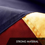 Load image into Gallery viewer, G128 10 Pack: Texas TeaStained Flag  2x3 Ft  ToughWeave Pro Series Embroidered 420D Polyester  Embroidered Design, Indoor/Outdoor, Brass Grommets, High Quality