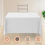 Load image into Gallery viewer, 2 Square Tablecloth Covers 52x52 Inch Table Cloths for Square or Round Table