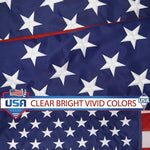 Load image into Gallery viewer, G128 Combo Pack: USA American Flag 3x5 Ft Embroidered Stars &amp; Thin Blue Line and Thin Red Line Flag 3x5 Ft Embroidered