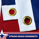 Load image into Gallery viewer, G128 3Pack: Betsy Ross Pull Down Bunting Flag  1.67x8 Ft  Embroidered Polyester