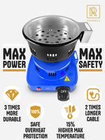 Load image into Gallery viewer, Hookah Coal Burner Blue Electric Stove for Hookah Premium 450W Fire Tower