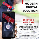 Load image into Gallery viewer, Waterproof Dog Collar 9-14 inch Neck x 3/5 inch Wide Plastic Buckle Adjustable Dog Collar for Large Dogs Small and Medium Dogs Breakaway Dog Collar Waterproof with Plastic Buckle and QR Dog Tag Boy &amp; Girl Dog Collars (Red)