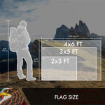 Load image into Gallery viewer, Mexico Mexican Flag 2x3FT 3Pack Doublesided Embroidered Polyester By G128