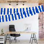 Load image into Gallery viewer, G128 El Salvador Salvadoran Bunting Banner  Flag 8.2 x 5.5 Inch, Full String 33 Feet  Printed 150D Polyester, Decorations For Bar, School, Festival Events Celebration