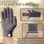 Load image into Gallery viewer, Bath Exfoliating Gloves for Sphynx Hairless Cats Carbonized Bamboo Body Scrub