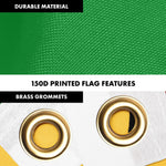 Load image into Gallery viewer, G128 Combo Pack: 6 Ft Tangle Free Aluminum Spinning Flagpole (Black) &amp; Iran Lion Iranian Lion Flag 3x5 Ft, LiteWeave Pro Series Printed 150D Polyester  Pole with Flag Included