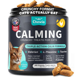 Load image into Gallery viewer, Cat Calming Treats  500 Crunchy Calming Cat Treats with Melatonin for Cats Valerian Root LTheanine Taurine &amp; Probiotics  Cat Vitamins and Supplements for Stress Anxiety Relief All Breeds
