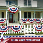 Load image into Gallery viewer, American USA Pleated Fan Flag 3x6 Feet American USA Bunting Decoration Flags