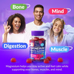 Load image into Gallery viewer, 400mg Magnesium Citrate Gummies for Body Support Relaxation 60 Gummies Sugar