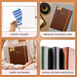 Load image into Gallery viewer, 2025 2026 HARDCOVER Leather Planner Weekly &amp; Monthly   6.5 * 8.5 Inches   Academic Planner Business Personal or Student   Pen Holder Thick Paper July 2025   June 2026 (Dark Brown)