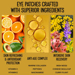 Load image into Gallery viewer, 50pcs 24k Gold Under Eye Patches for Dark Circles Puffy Eyes Wrinkles Collagen