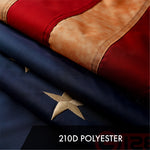 Load image into Gallery viewer, G128 Betsy Ross TeaStained Flag  2x3 Ft  ToughWeave Pro Series Embroidered 420D Polyester  Historical Flag