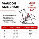 Load image into Gallery viewer, WAUDOG Waterproof Dog Harness Adjustable Dog Harness for Large Dogs Small and Medium Dogs Heavy Duty Dog Harness with Durable Metal Clasp and QR Dog Tag Boy &amp; Girl Dog Harness Blue (24 35in)