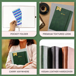 Load image into Gallery viewer, 2025 2026 HARDCOVER Leather Planner Weekly &amp; Monthly   6.5 * 8.5 Inches   Academic Planner Business Personal or Student   Pen Holder Thick Paper July 2025   June 2026 (Dark Green)