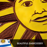 Load image into Gallery viewer, G128 Uruguay (Uruguayan) Flag  3x5 feet  Double Sided Embroidered 210D Indoor/Outdoor, Brass Grommets, Heavy Duty Polyester