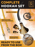 Load image into Gallery viewer, Gold Portable Hookah Set Mini Kit Mini Hookah Small Hookah Set For Travel