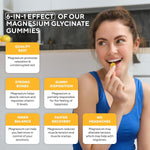 Load image into Gallery viewer, Magnesium Glycinate 400mg Gummies Vegan Gelatin Free High Absorption Non GMO 60