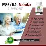 Load image into Gallery viewer, Areds 2 Eye Health Plus w  Copper Vitamin A B C E Lutein &amp; Zeaxanthin Quercetin Zinc Bilberry Extract Biotin   Sight Care Dryness Strain Night Vision Supplement for Adults 60 capsule