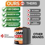 Load image into Gallery viewer, Omega 3 for Dogs Dog Skin and Coat Supplement Fish Oil for Dogs Chews 120 Treats