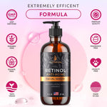 Load image into Gallery viewer, Retinol Serum for Face with Hyaluronic Acid Vitamin E and A Aloe Vera 8 Oz