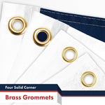 Load image into Gallery viewer, G128 Combo Pack: American USA Flag 3x5 Ft &amp; Christian Flag 3x5 Ft  Both LiteWeave Pro Series Printed 150D Polyester, 4 Corner Brass Grommets, Perfect For Balcony/Wall